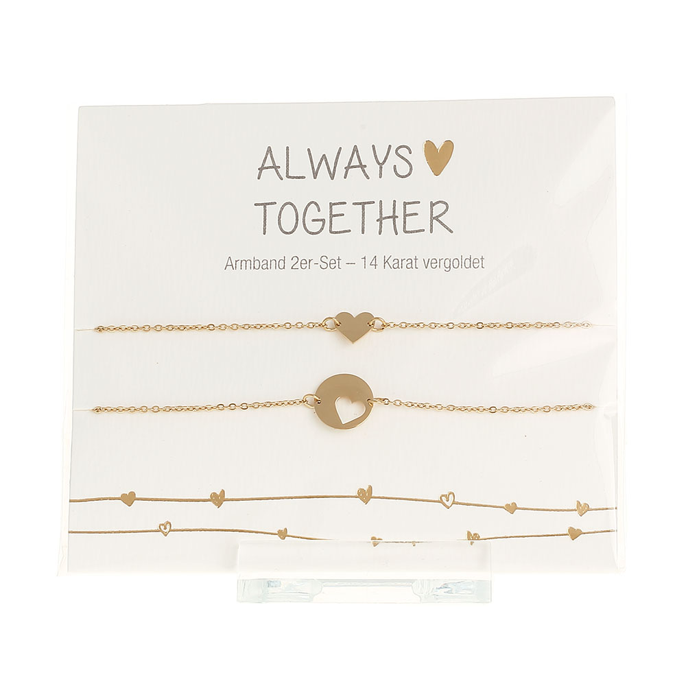 Armband Always together 14 Karat vergoldet