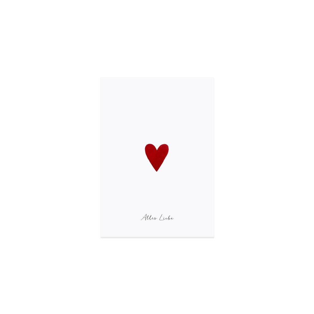 Postkarte Alles Liebe Herz